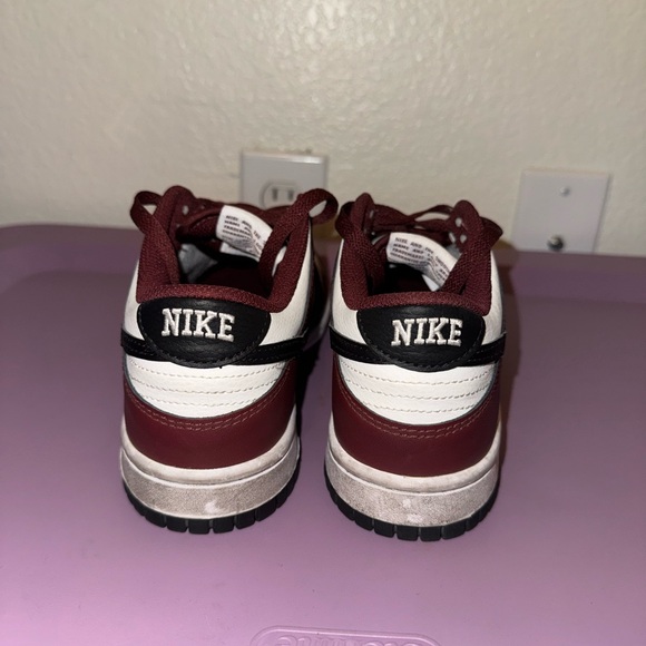 Nike Burgundy and White Dunks - Picture 6 of 6
